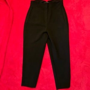 Zara Cigarette pants 50s Crop black M high waisted